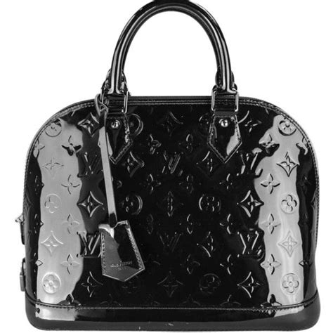 louis vuitton alma black patent|alma pm leather handbags.